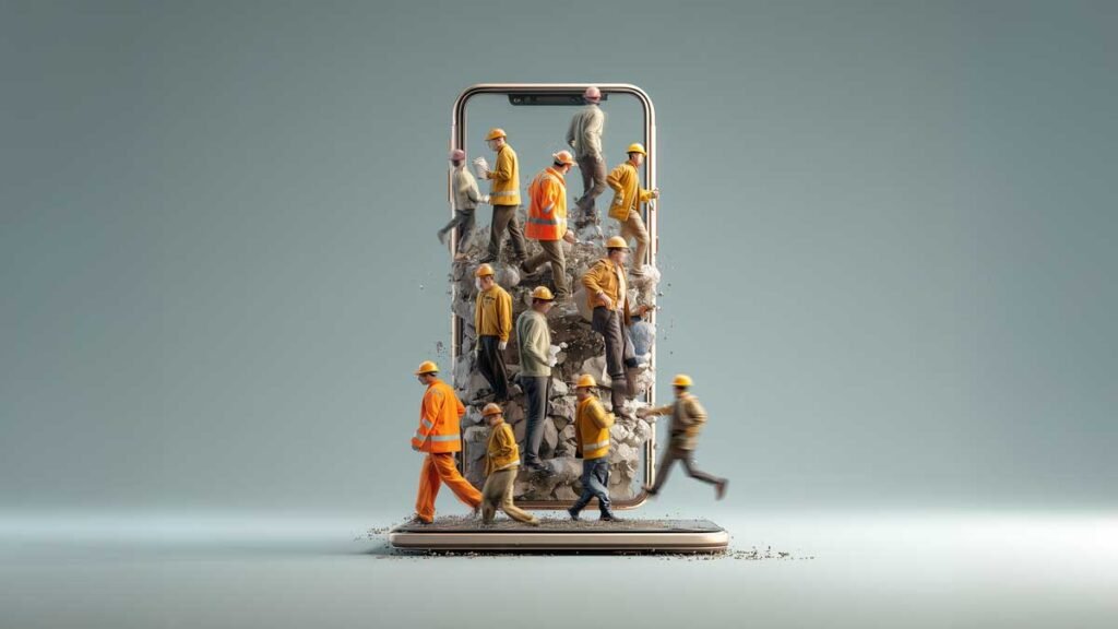 Schematische Darstellung, wie die Agentur Vertical Meters mit Ihren Kunden an Software Testing nach ISTQB für den Mittelstand herangeht.